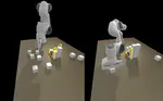 Learn2Assemble with structured representations and search for robotic architectural construction